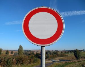 Schild "Durchfahrt verboten"